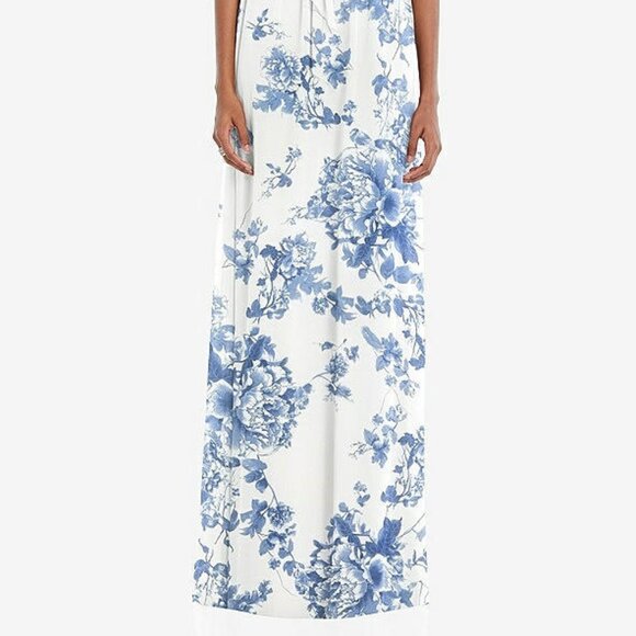 After Six 1564..Convertible Tie-Shoulder Empire Waist Dress...Cottage Rose..Sz M - Picture 2 of 10